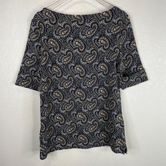 Lauren Ralph Lauren Women's Paisley Pint Mini Dress Short Sleeve Multicolor SZ L - Picture 9 of 12